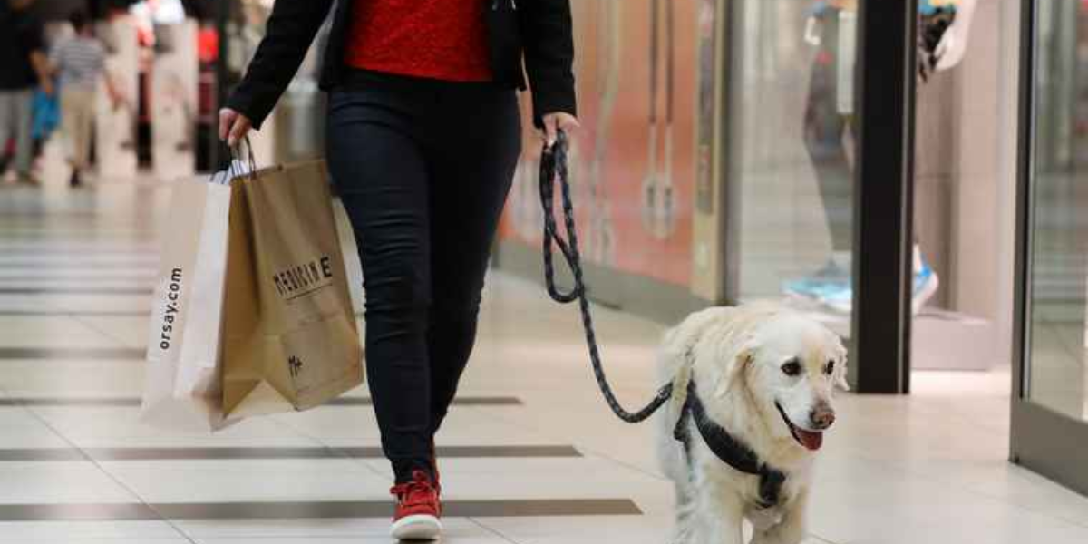 are dogs allowed in shopping malls